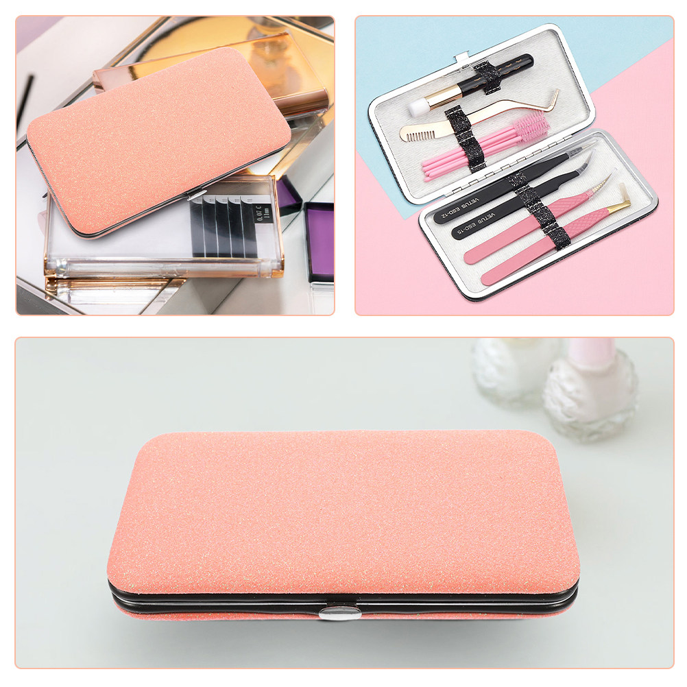 Lash Extension Tweezers - 2 Pcs Lash Tweezer Bag Eyelash