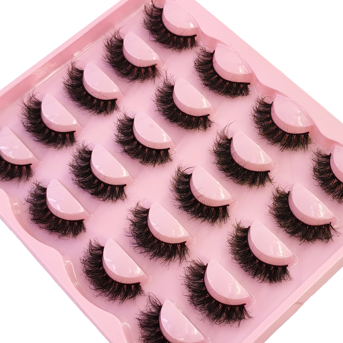 Eyelash Extension Cat Eye Wispy - AMSDCN 7D Natural Lashes Cat Eye