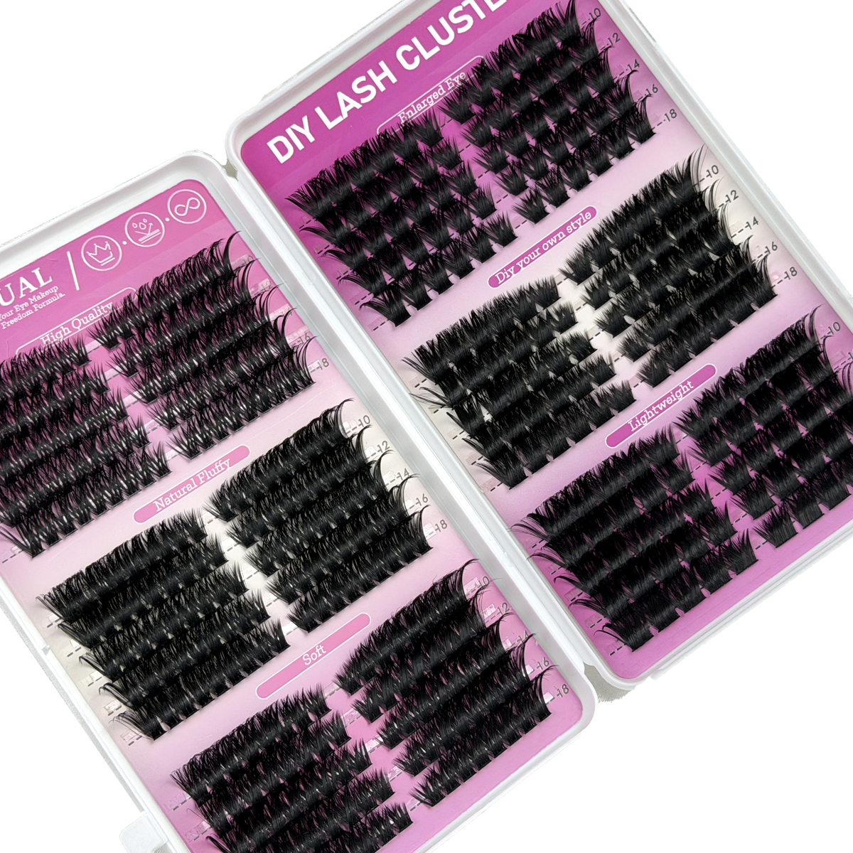 Eyelash Extension Cat Eye - HBZGTLAD DIY Cat Eye Lashes Lashes60P-200P