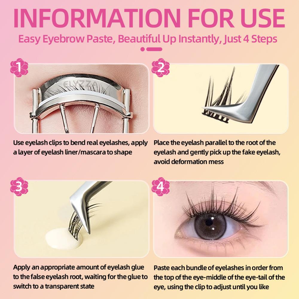 5 Pairs Natural False Eyelashe - Eyelash Extension Japanese Style reseña y precio