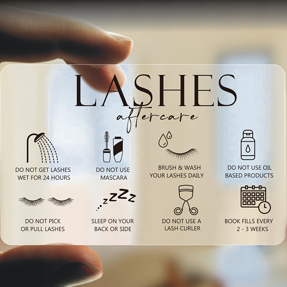50pcs transparent plastic eyel - Eyelash Extension Aftercare reseña y precio