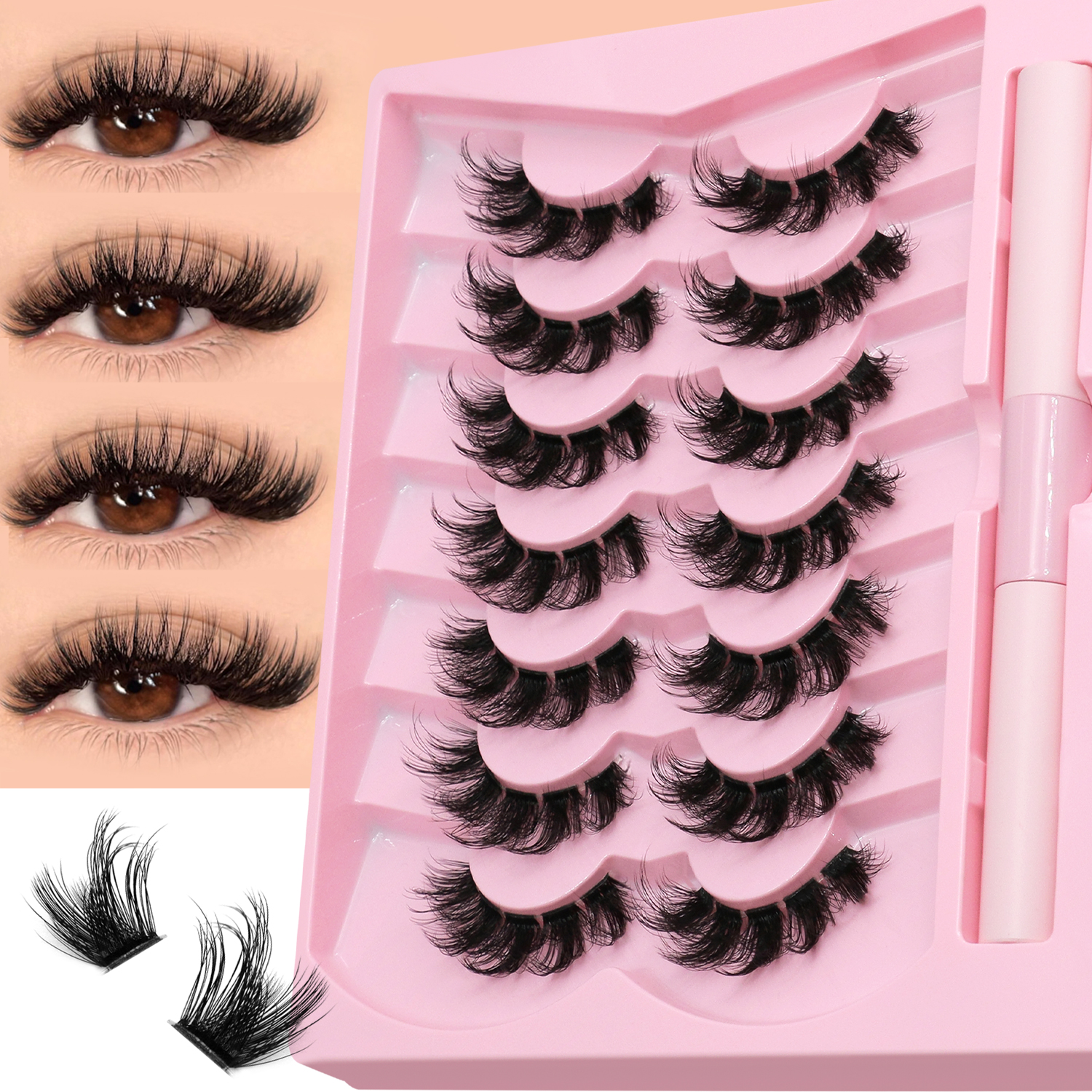 DIY lash clusters set Extensio - Eyelash Extension Cat Eye reseña y precio