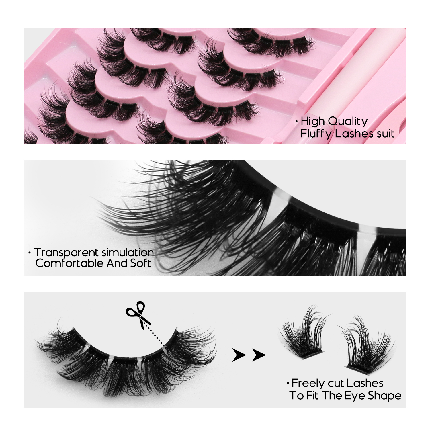 DIY lash clusters set Extensio - Eyelash Extension Cat Eye reseña y precio