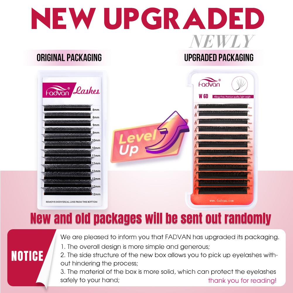 FADVAN Real 6D W lashes 0.07 W - Eyelash Extension Human Hair reseña y precio