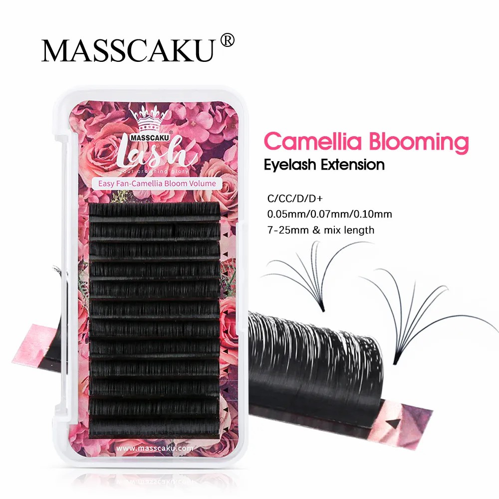 MASSCAKU Easy Fanning Volume M - Eyelash Extension Human Hair reseña y precio