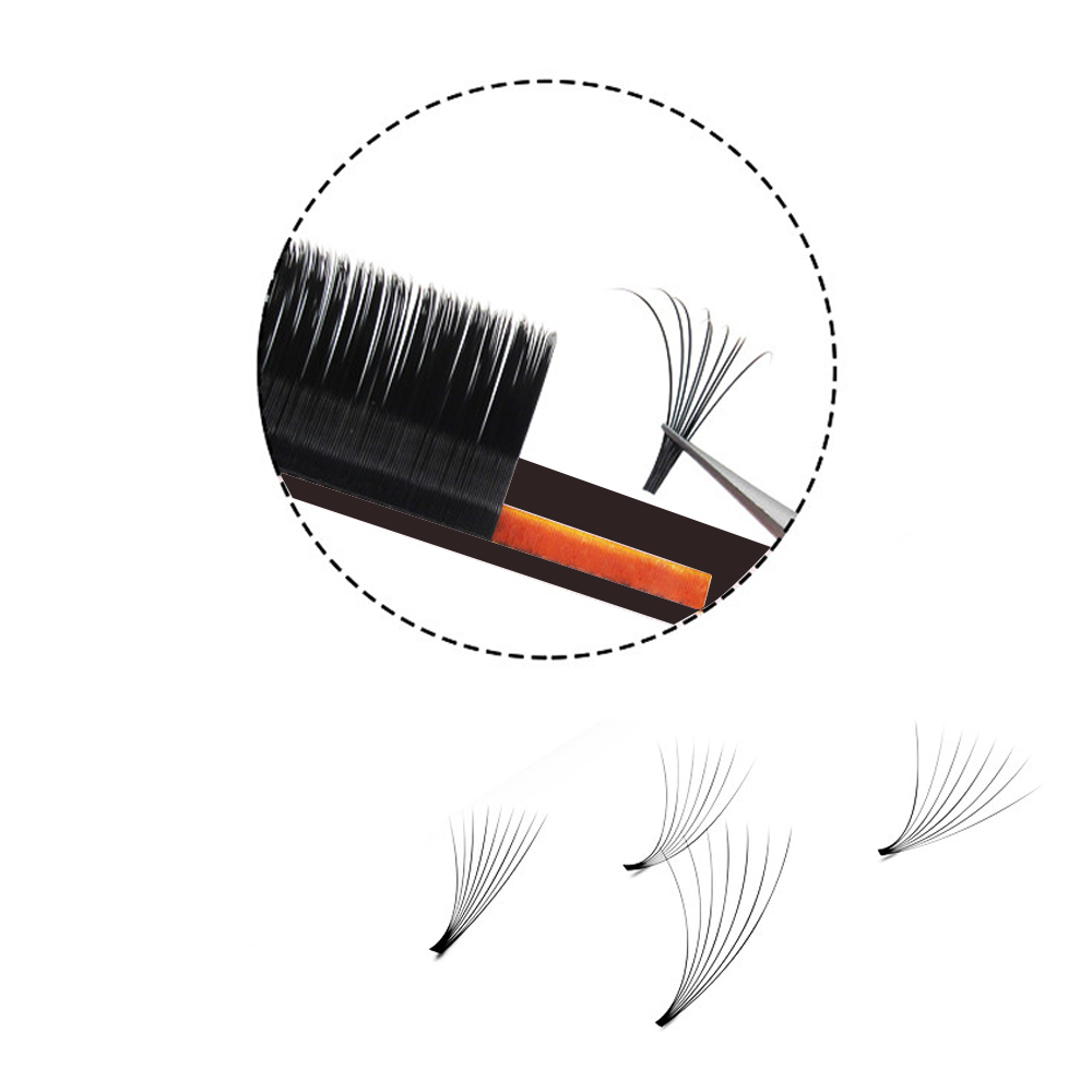 MASSCAKU Easy Fanning Volume M - Eyelash Extension Human Hair reseña y precio
