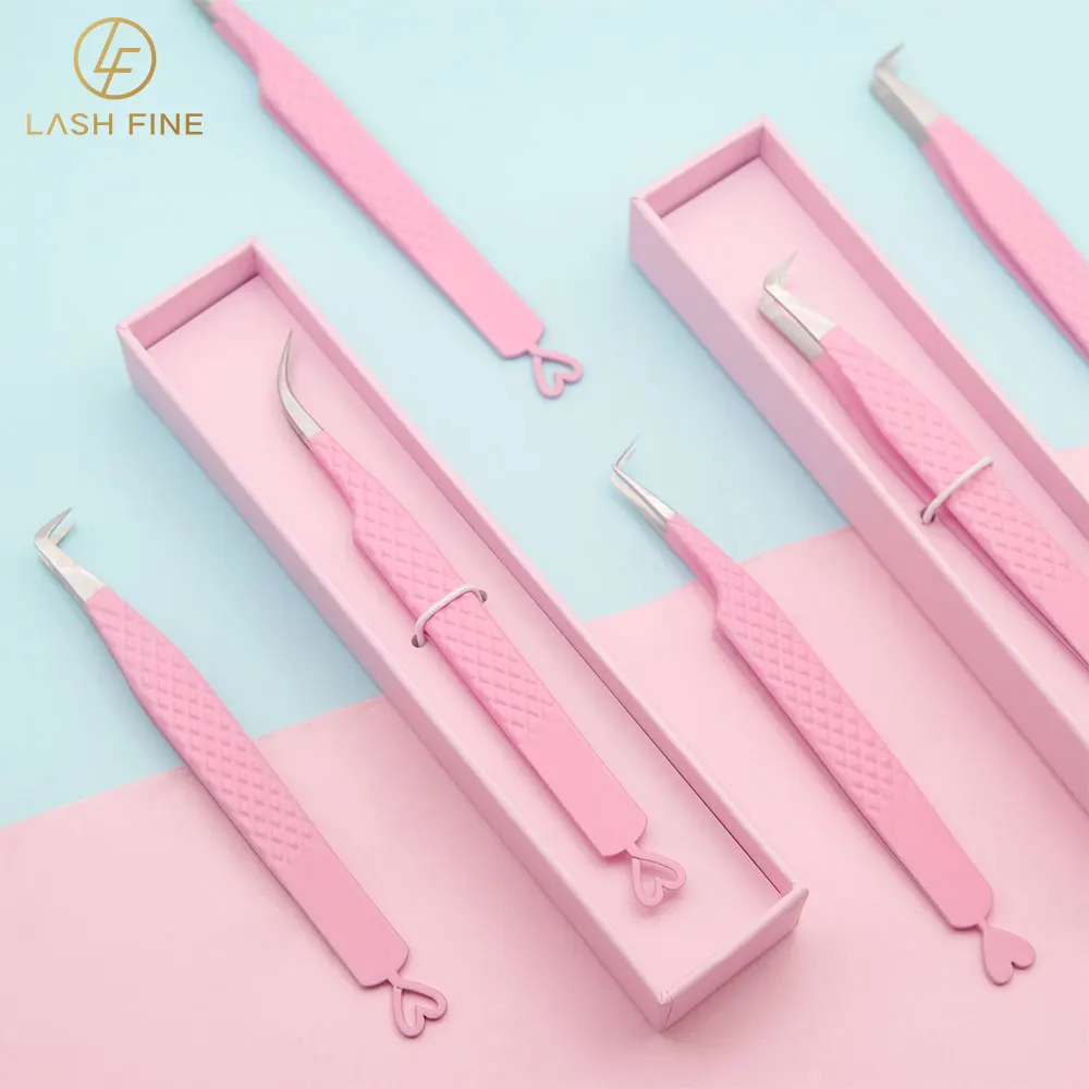 Heart-Shaped Eyelash Extension - Lash Extension Tweezers reseña y precio