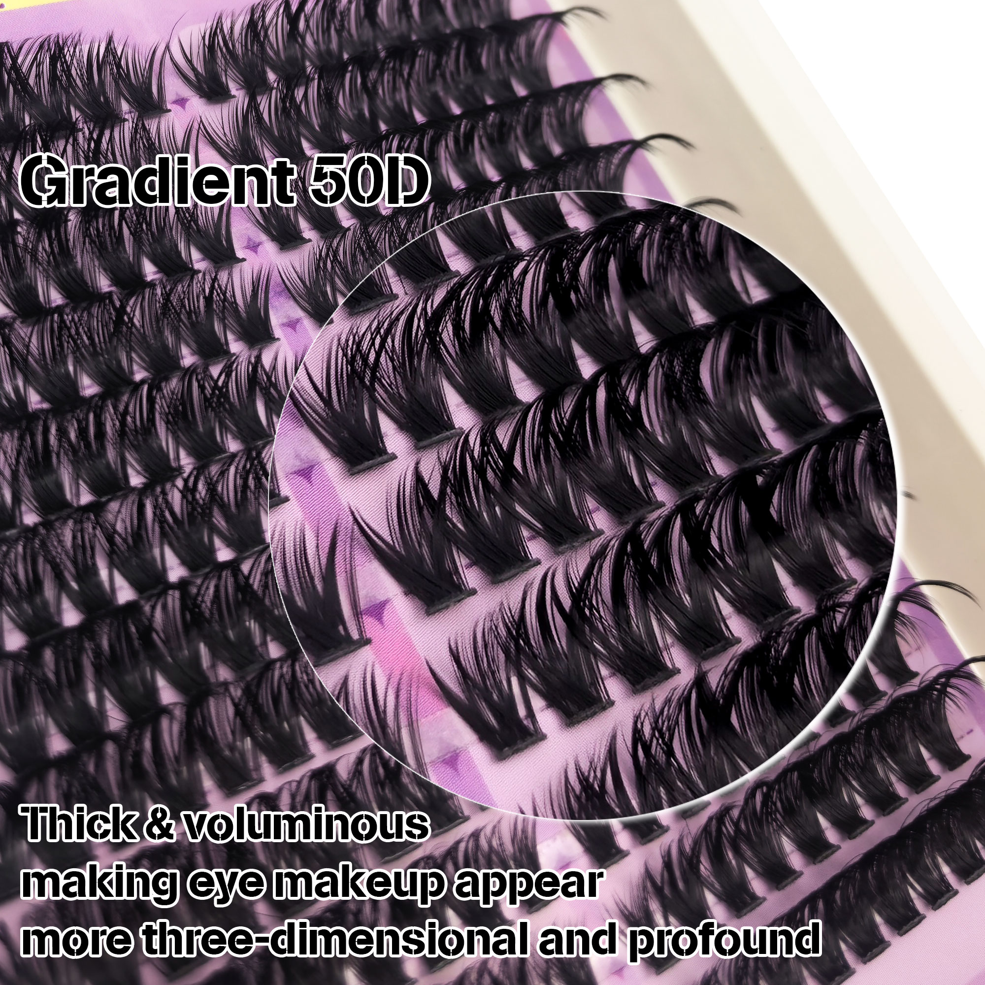 216-Cluster Ombré False Eyelas - Eyelash Extension Cat Eye reseña y precio