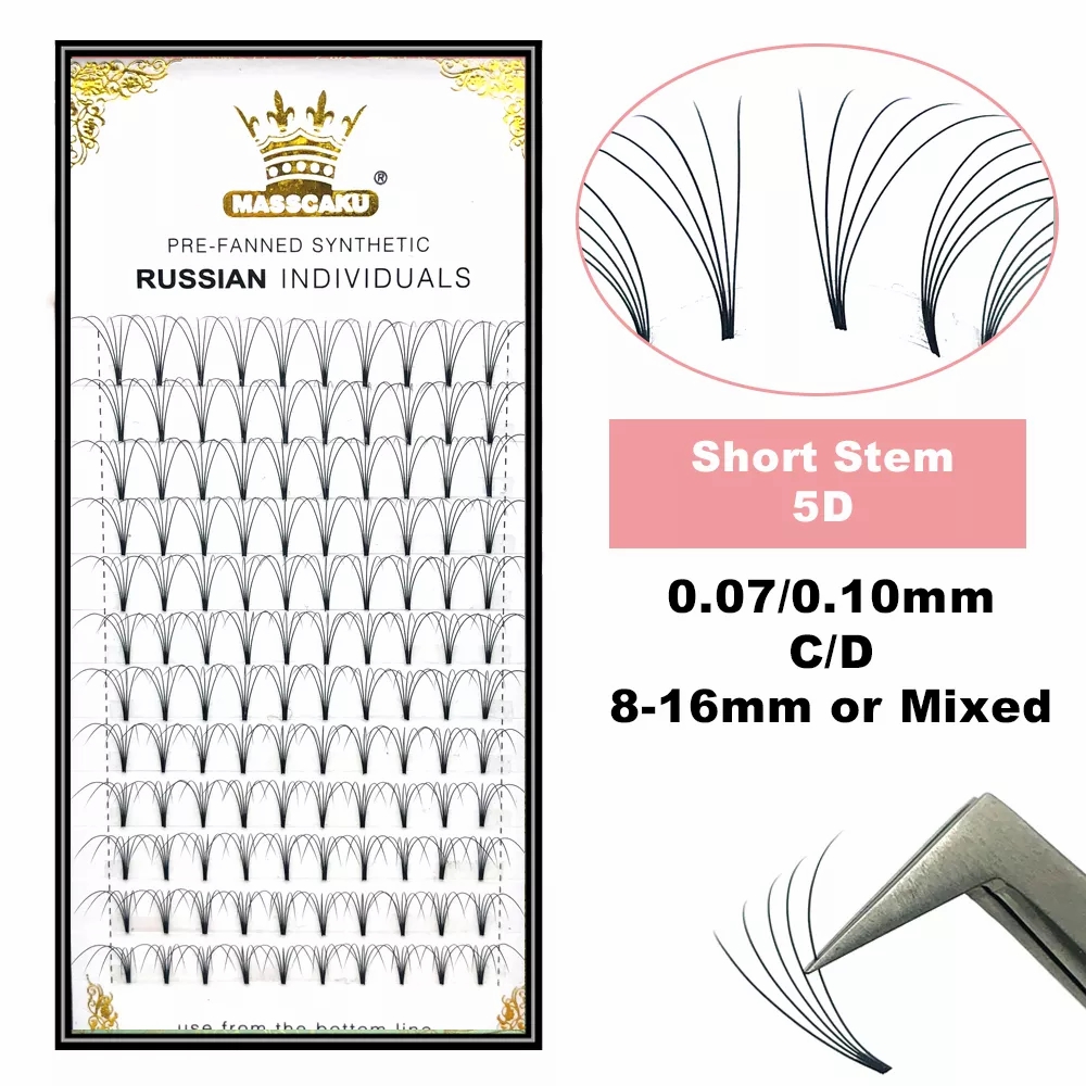 MASSCAKU Premade Russian Volum - Eyelash Extension Human Hair reseña y precio