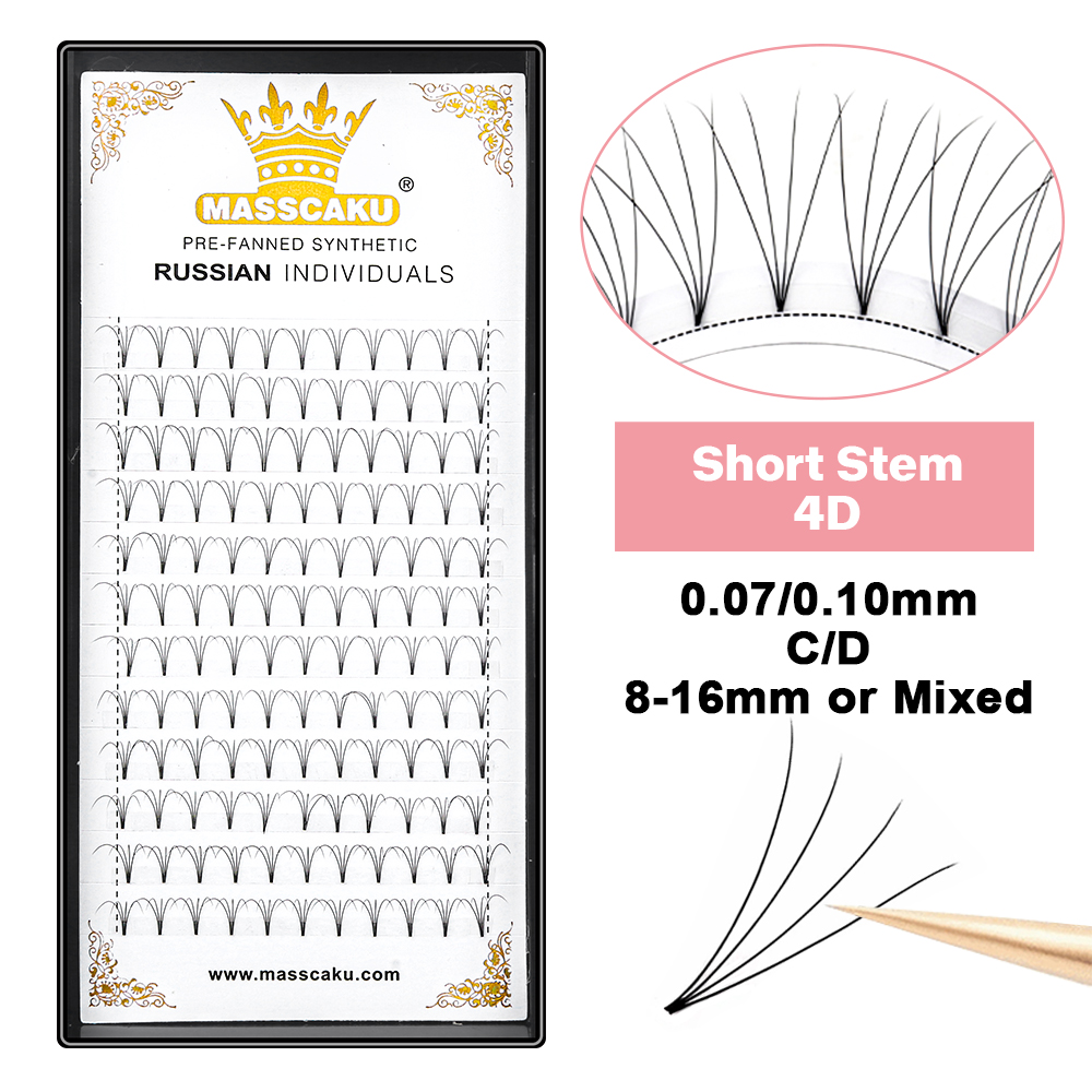 MASSCAKU Premade Russian Volum - Eyelash Extension Human Hair reseña y precio
