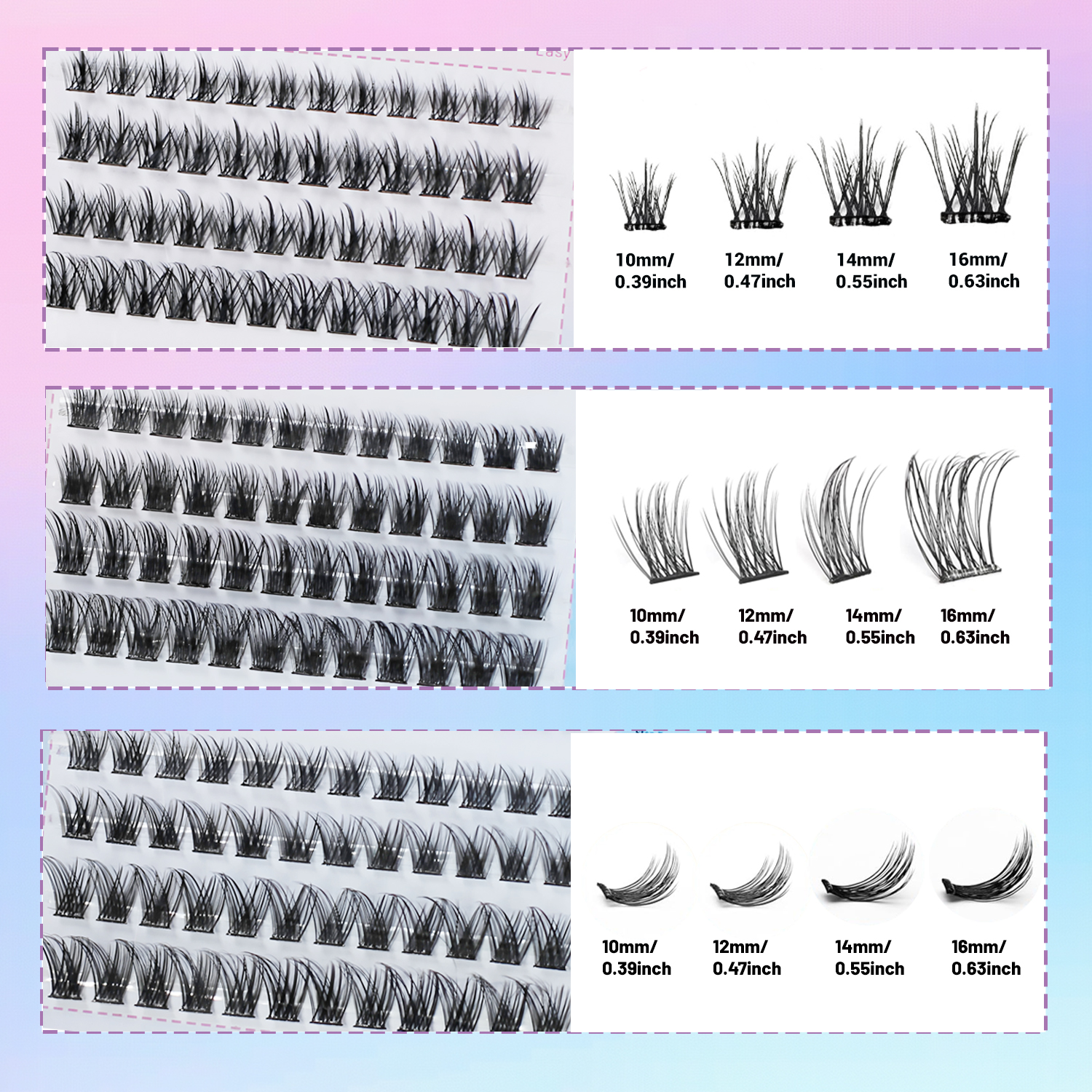 144 Pieces of C Curl Self-Adhe - Eyelash Extension Cat Eye reseña y precio