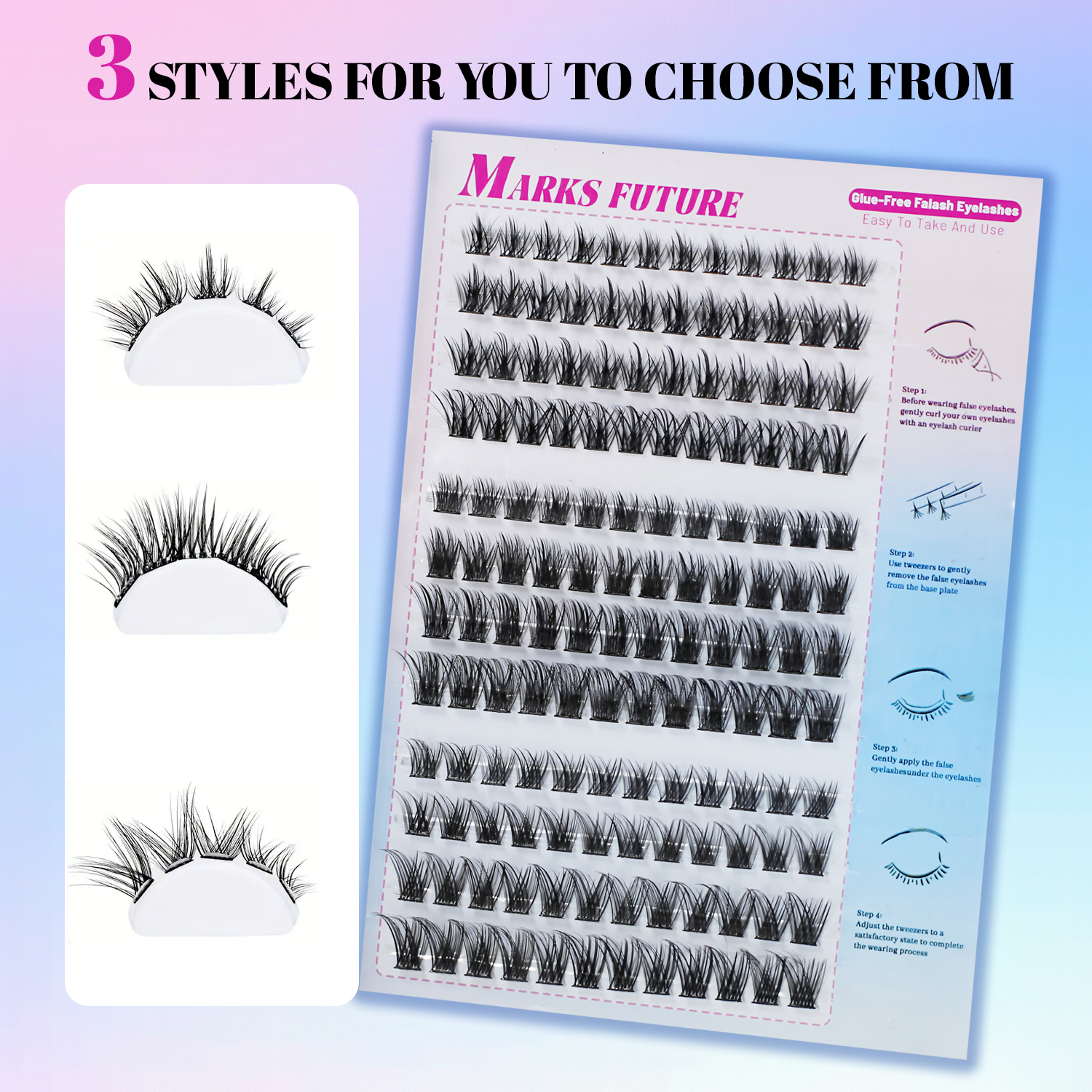 144 Pieces of C Curl Self-Adhe - Eyelash Extension Cat Eye reseña y precio