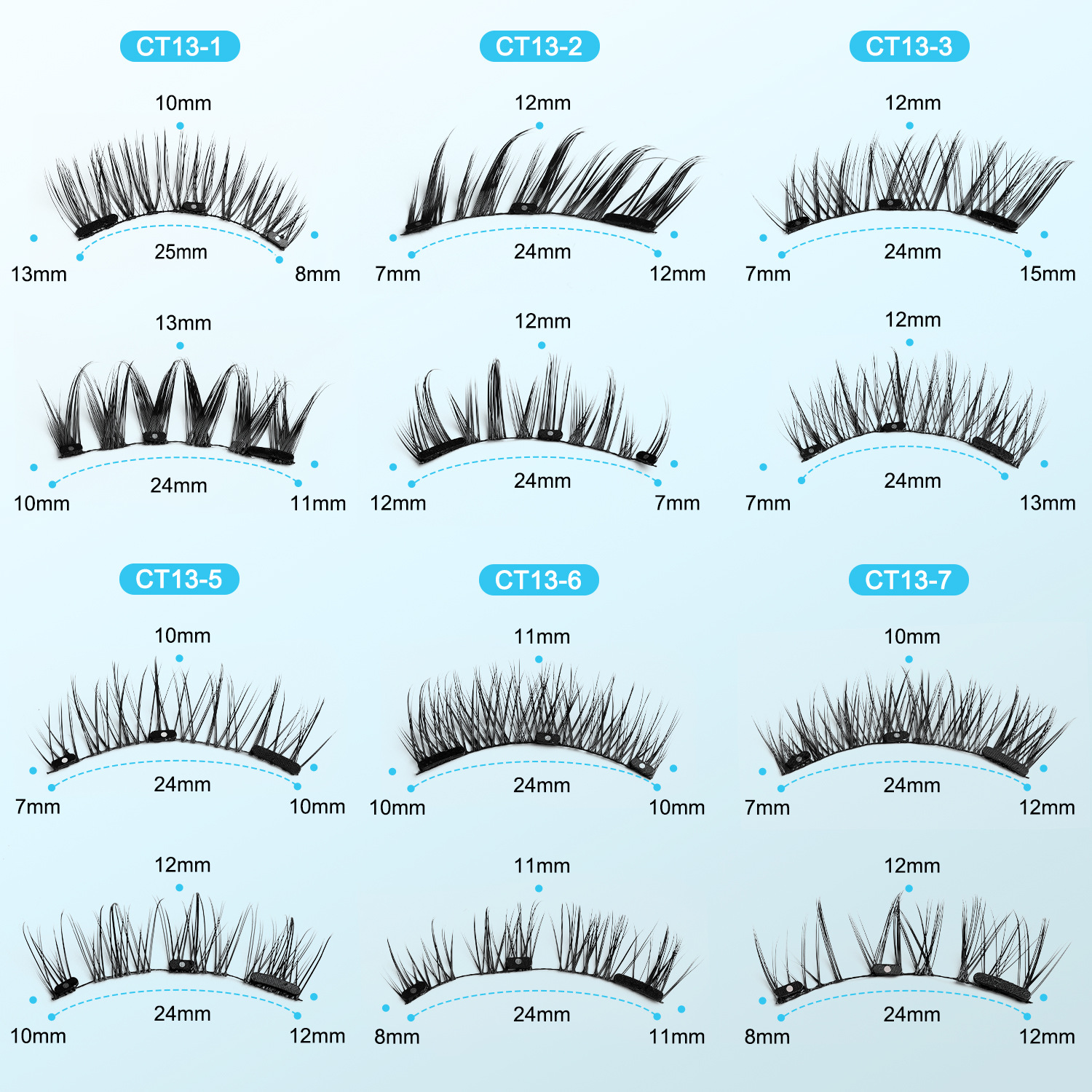 2Pairs Magnetic Eyelashes Thic - Eyelash Extension Cat Eye reseña y precio