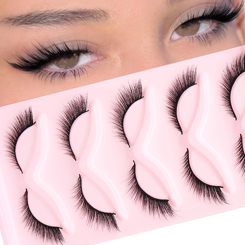 5 Pairs Fluffy False Eyealshes - Eyelash Extension Cat Eye reseña y precio
