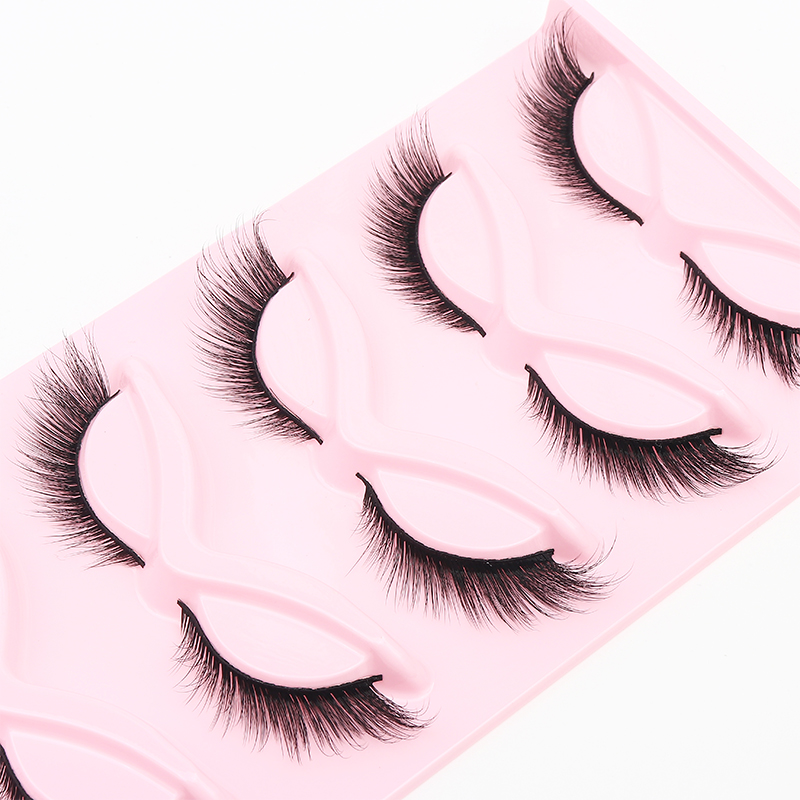 5 Pairs Fluffy False Eyealshes - Eyelash Extension Cat Eye reseña y precio