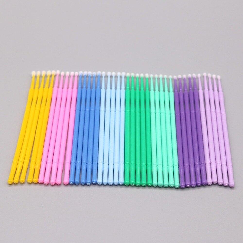 100pcs/lot Micro Brushes Make  - Eyelash Extension With Glue reseña y precio