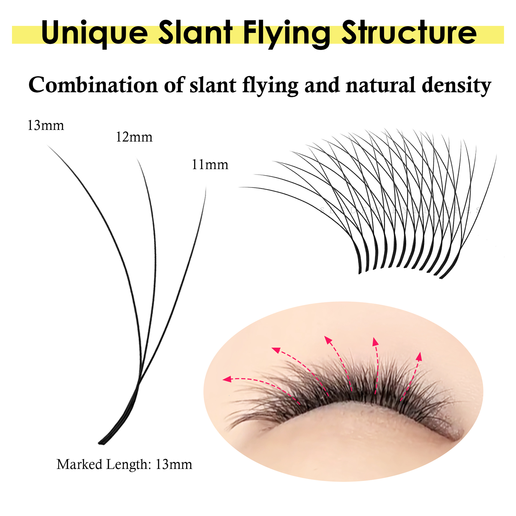 SEEDEW Fox 3D 4D Eyelash Exten - Eyelash Extension Cat Eye reseña y precio