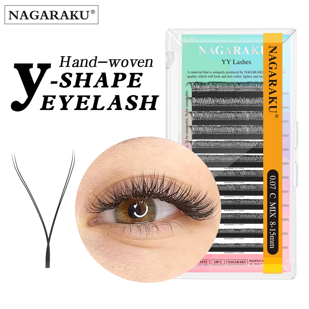 NAGARAKU YY Shape Hand Woven P - Eyelash Extension Human Hair reseña y precio