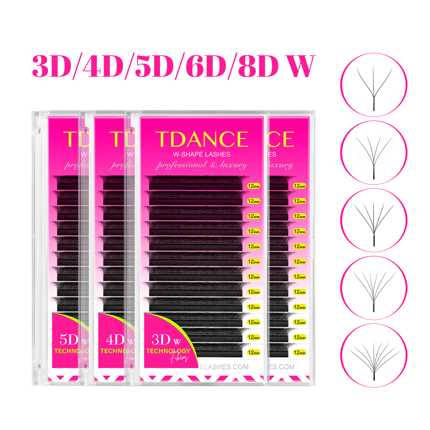 TDANCE 3D 4D 5D 6D Premade Fan - Eyelash Extension Human Hair reseña y precio