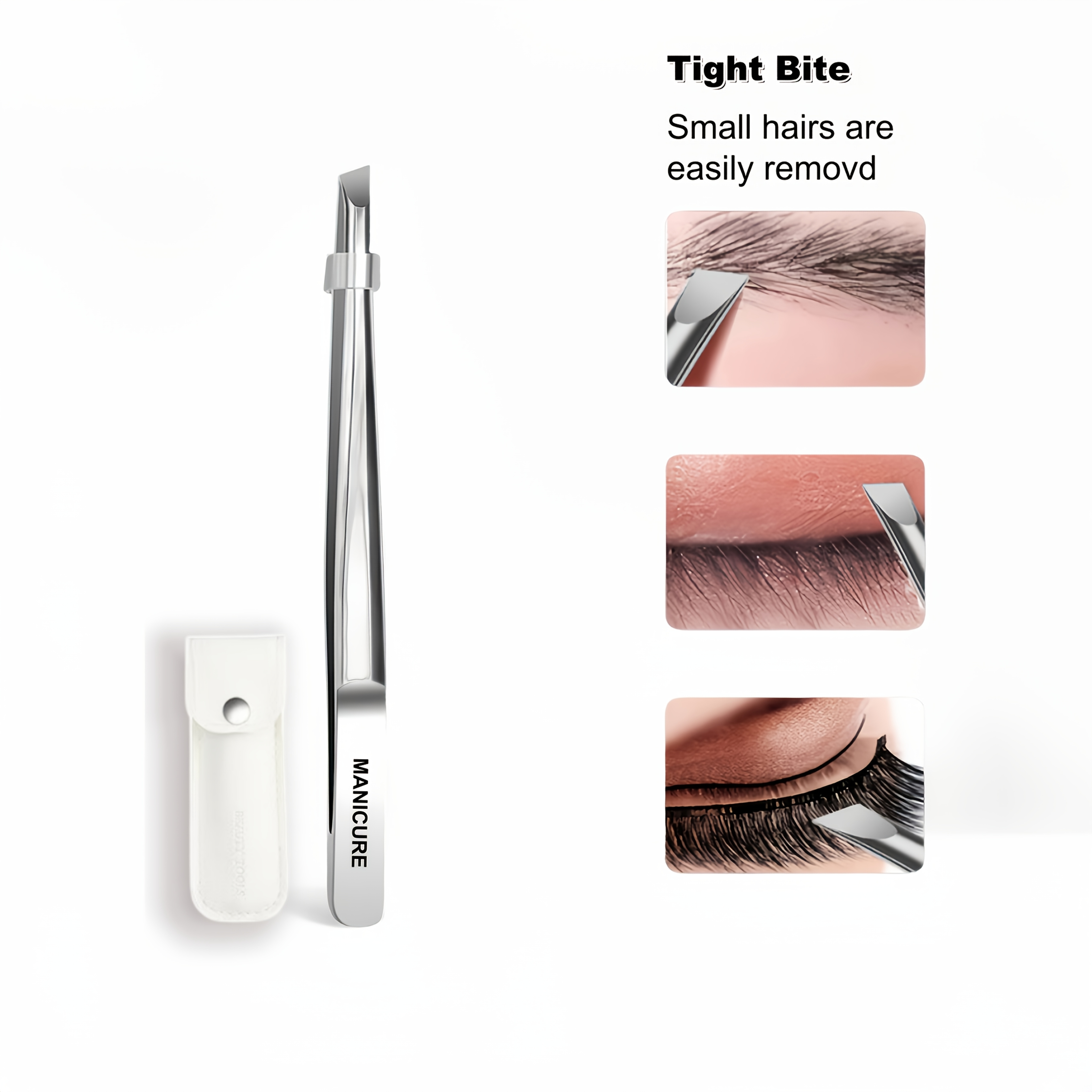 Stainless Steel Slant Tweezers - Lash Extension Tweezers reseña y precio