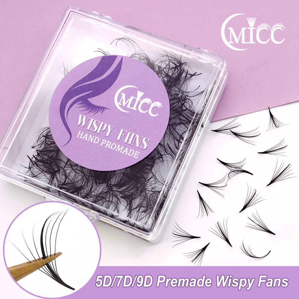 Cmicc 5D/7D Pointy Base Wispy  - Eyelash Extension Human Hair reseña y precio