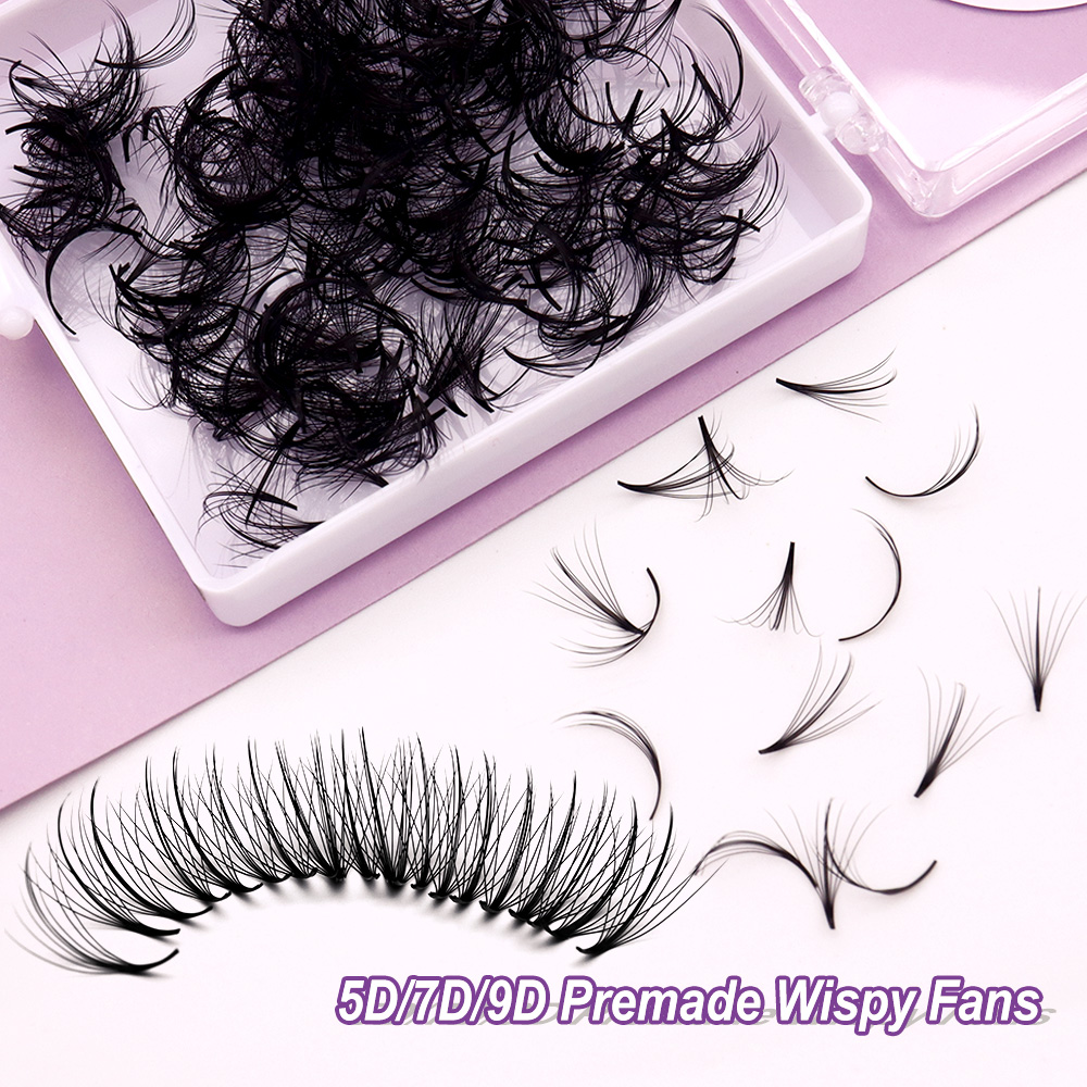 Cmicc 5D/7D Pointy Base Wispy  - Eyelash Extension Human Hair reseña y precio