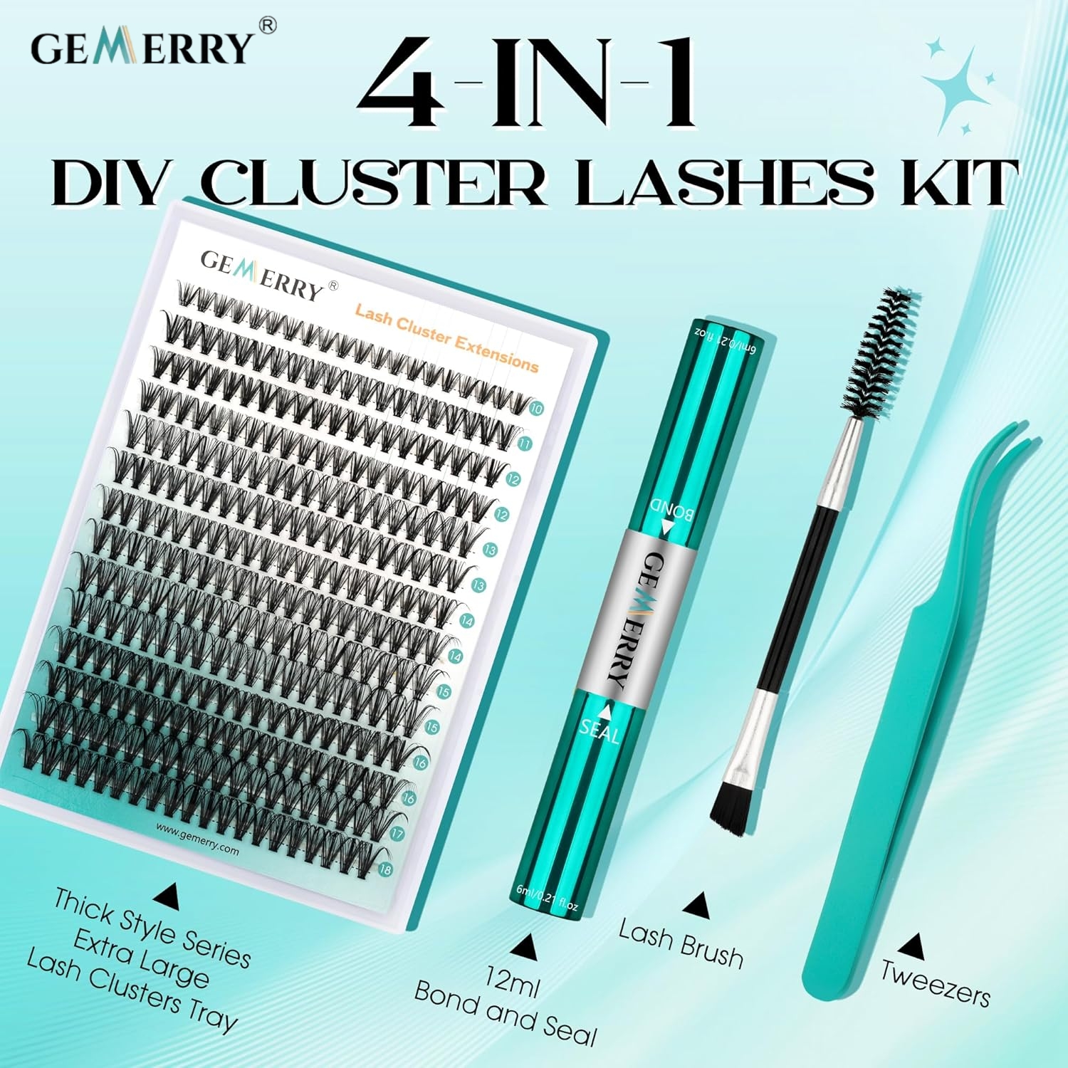 GEMERRY Heat Cluster Individua - Lash Extension Tweezers reseña y precio