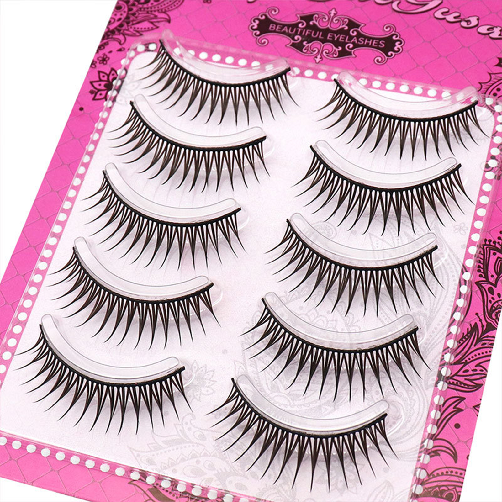 5 Pair One-Piece False Eyelash - Eyelash Extension Doll Eye reseña y precio