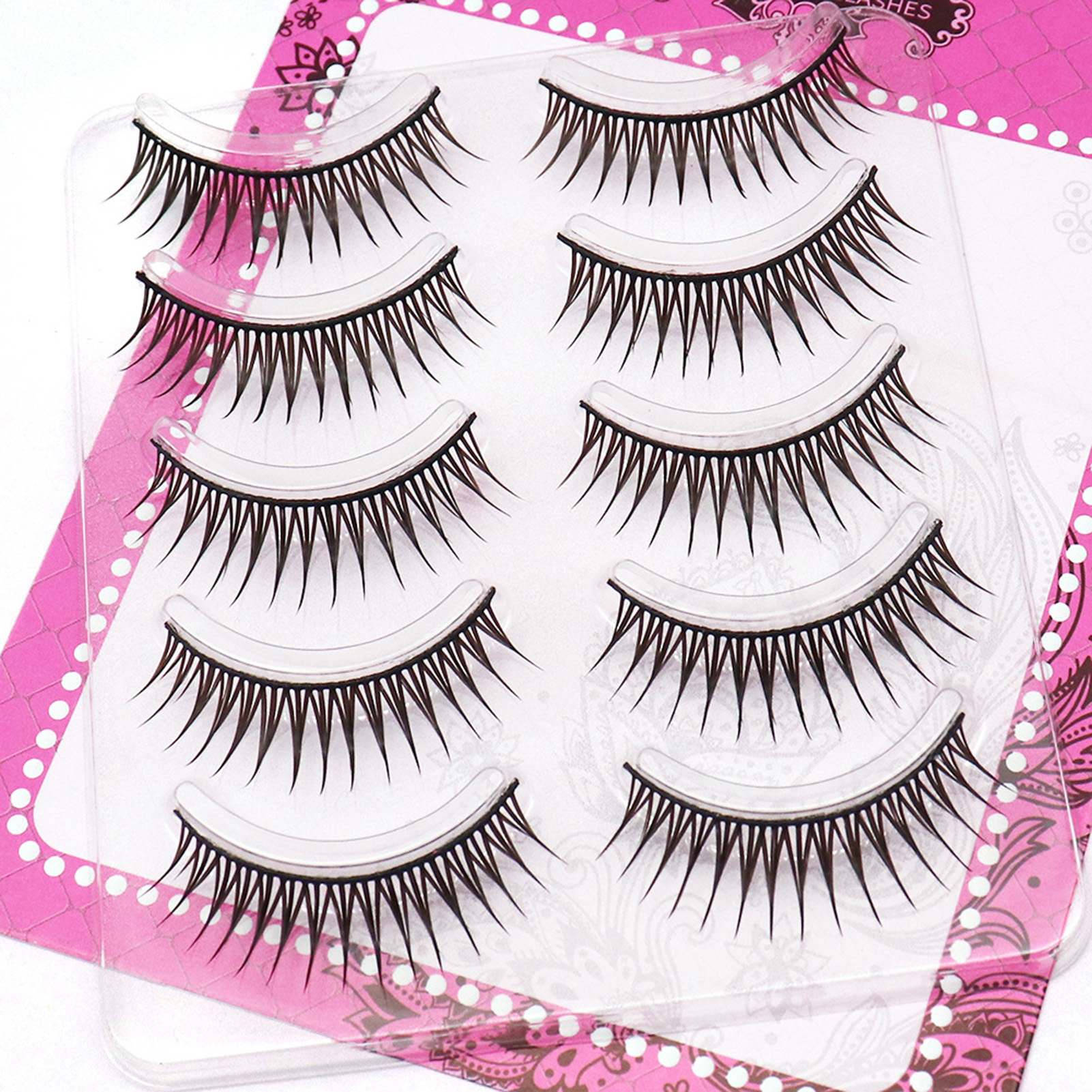 5 Pair One-Piece False Eyelash - Eyelash Extension Doll Eye reseña y precio