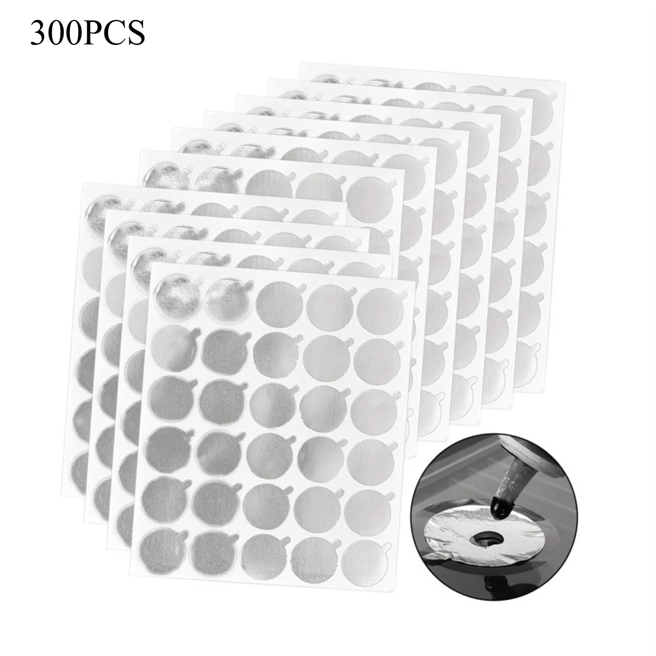 300pcs Foil Sticker Pads(10 Sh - Eyelash Extension With Glue reseña y precio
