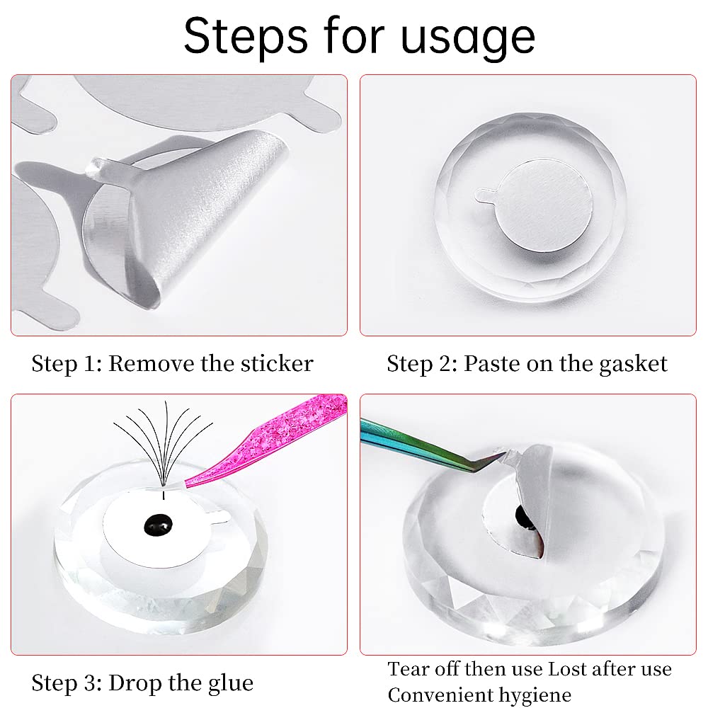 300pcs Foil Sticker Pads(10 Sh - Eyelash Extension With Glue reseña y precio
