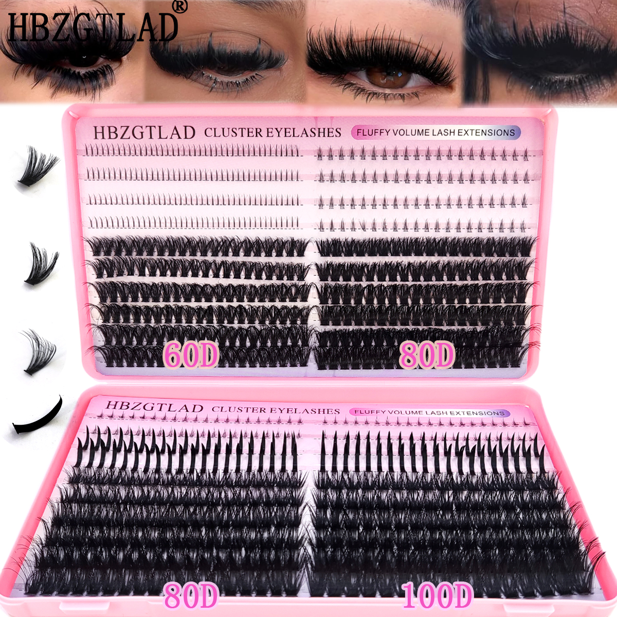 60D-160D eyelash group manga f - Eyelash Extension Doll Eye reseña y precio