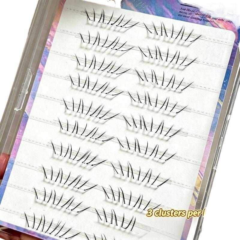 1 Set Comic Lower Lash Extensi - Eyelash Extension With Glue reseña y precio
