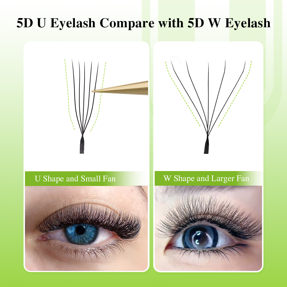 NAGARAKU U Shape 3D/4D/5D Soft - Eyelash Extension Human Hair reseña y precio