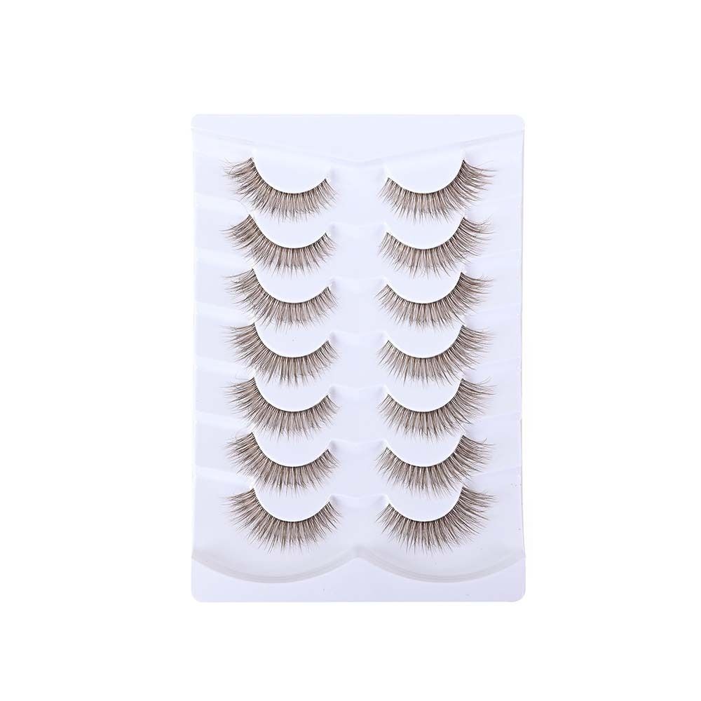 7 Pairs Simulation Eye Eyelash - Eyelash Extension Cat Eye Wispy reseña y precio
