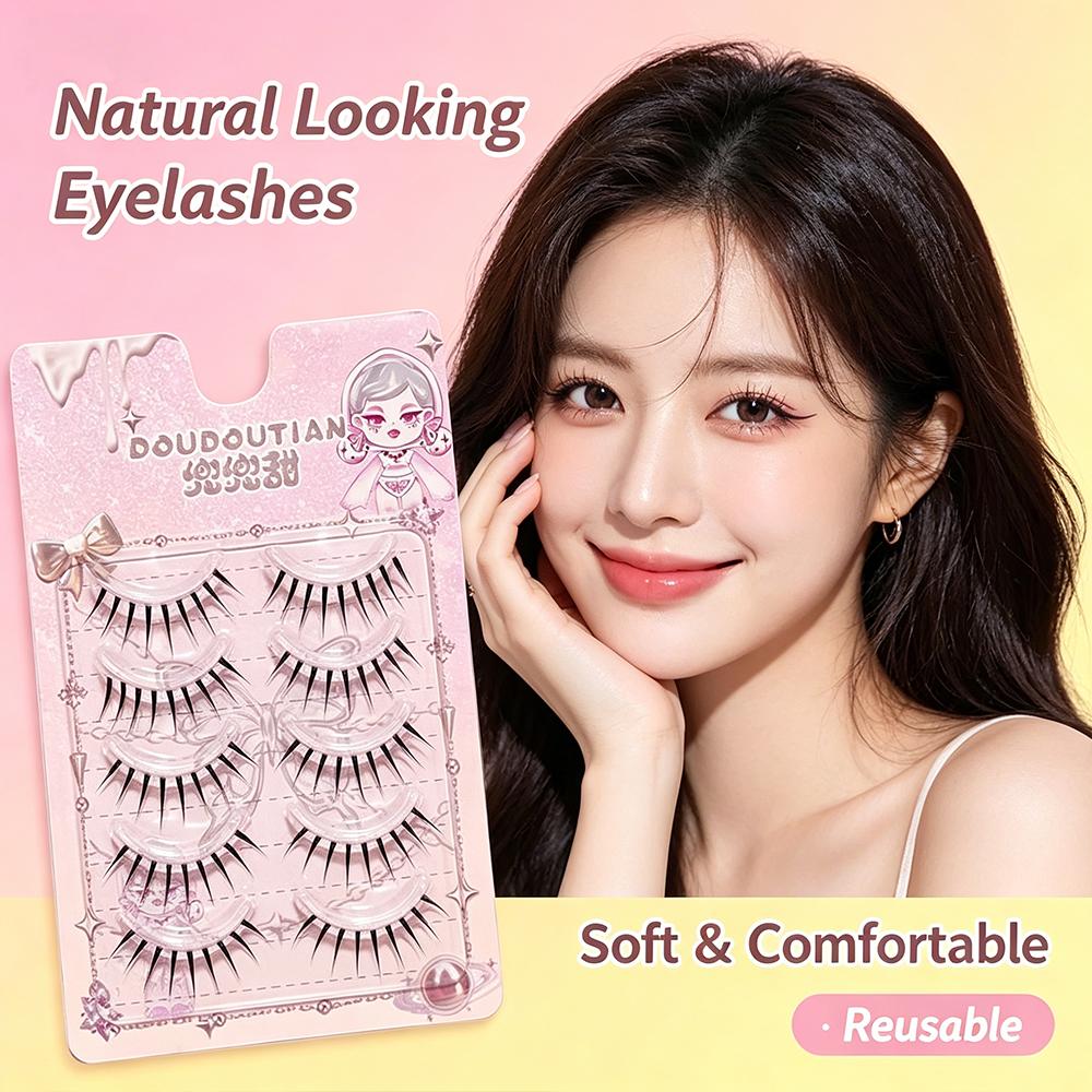 5 Pairs Natural False Eyelashe - Eyelash Extension Japanese Style reseña y precio