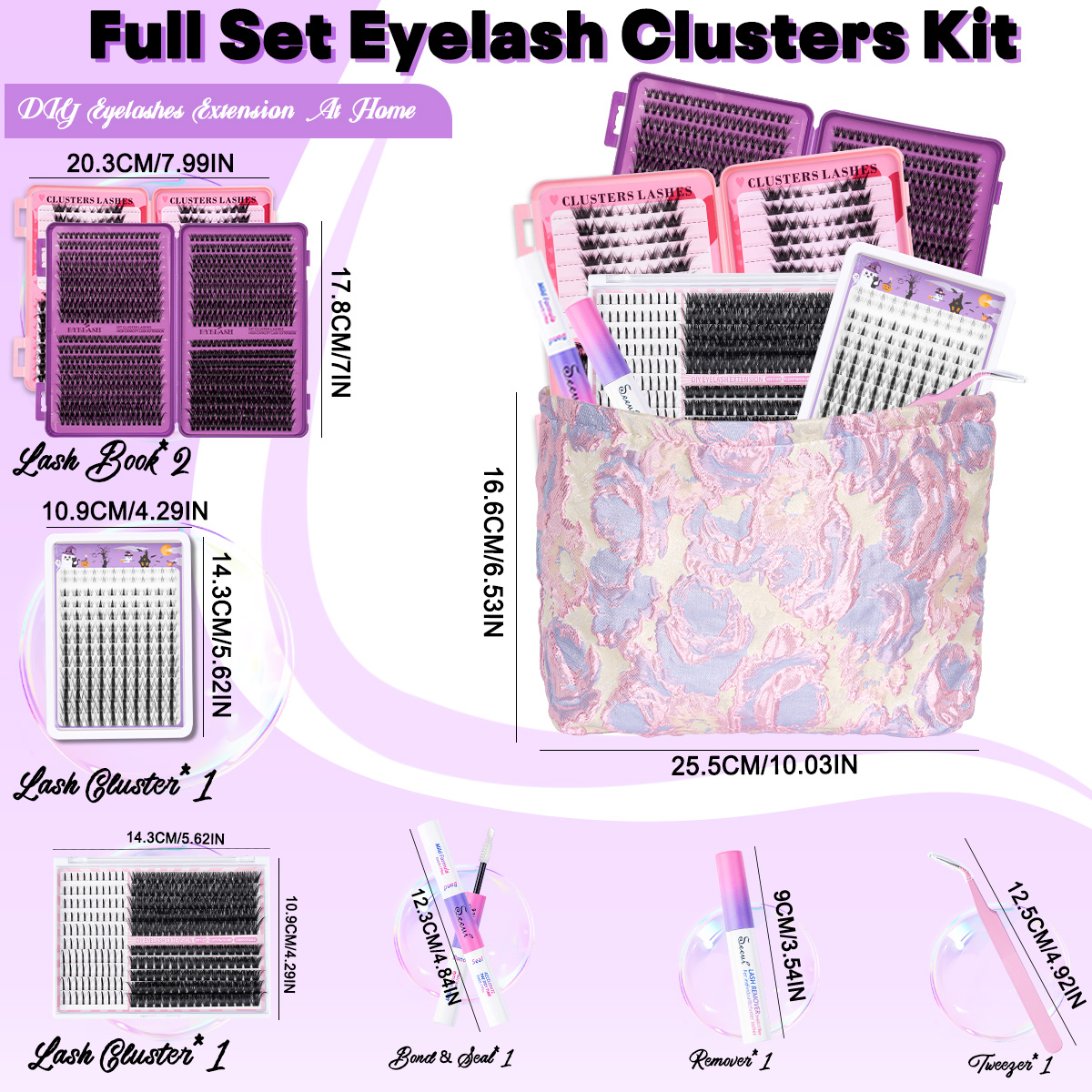 DIY Cluster Lashes Kit Individ - Lash Extension Tweezers reseña y precio
