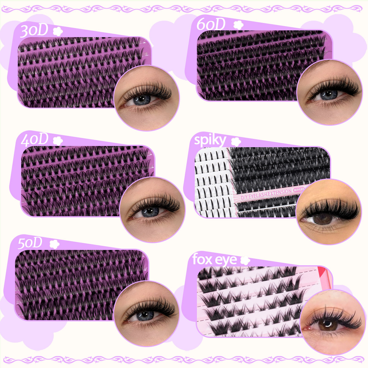 DIY Cluster Lashes Kit Individ - Lash Extension Tweezers reseña y precio
