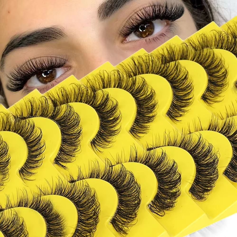 10 Pairs 6D Super Fluffy Faux  - Eyelash Extension Cat Eye Wispy reseña y precio