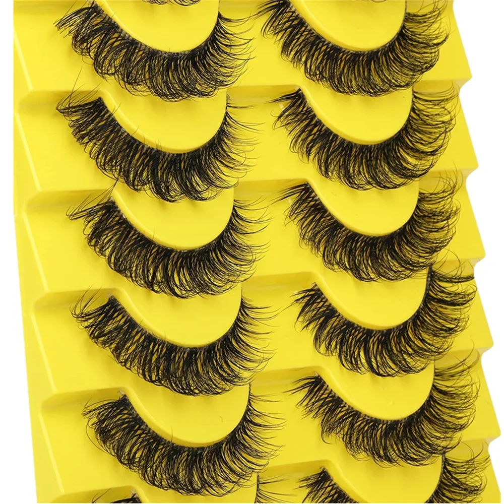 10 Pairs 6D Super Fluffy Faux  - Eyelash Extension Cat Eye Wispy reseña y precio