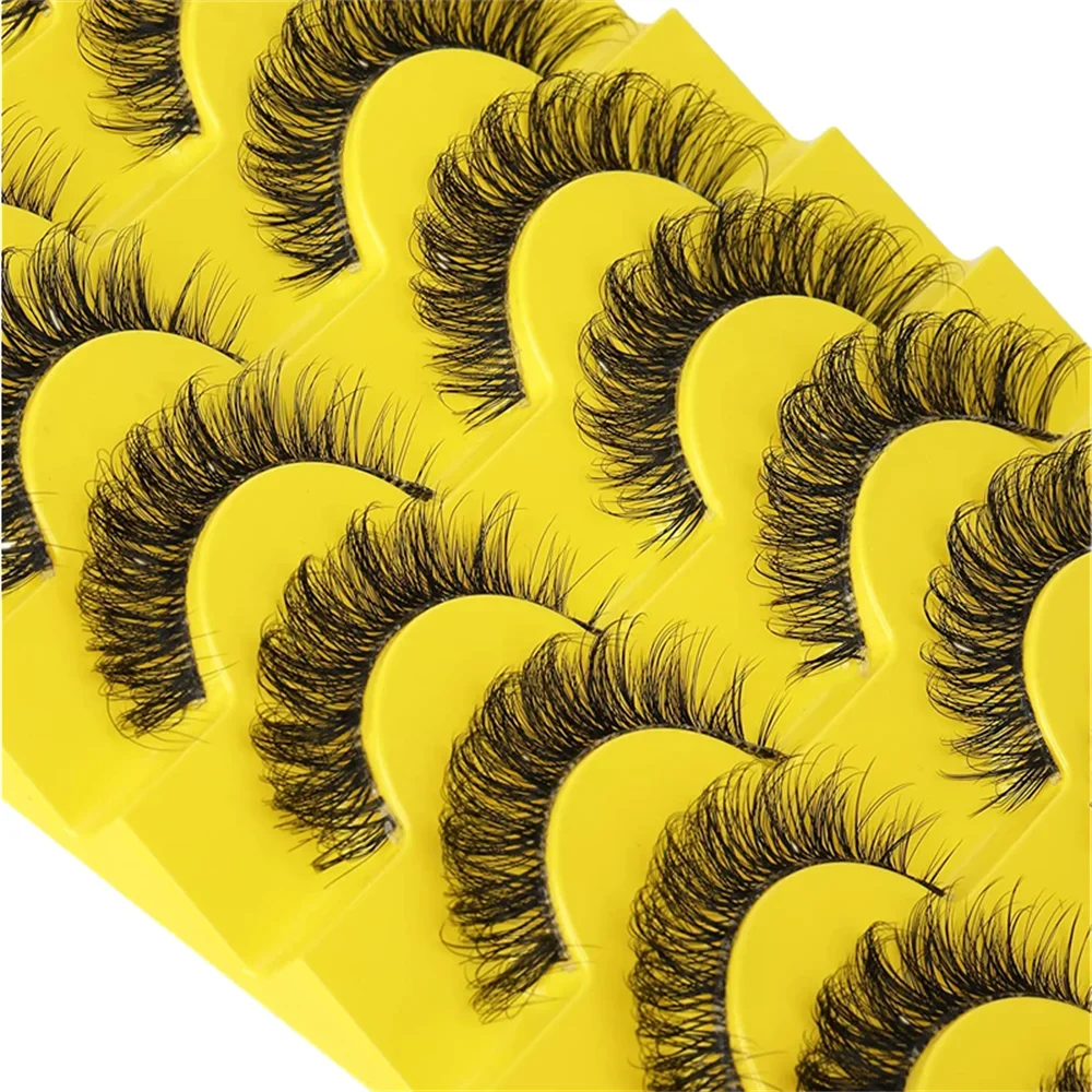 10 Pairs 6D Super Fluffy Faux  - Eyelash Extension Cat Eye Wispy reseña y precio