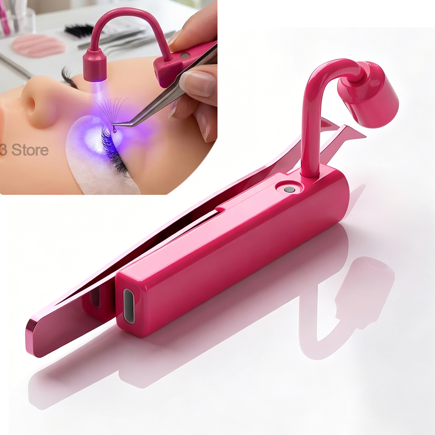 Mini UV Lash Light 180° Rotati - Lash Extension Tweezers reseña y precio