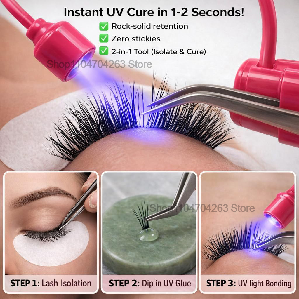 Mini UV Lash Light 180° Rotati - Lash Extension Tweezers reseña y precio