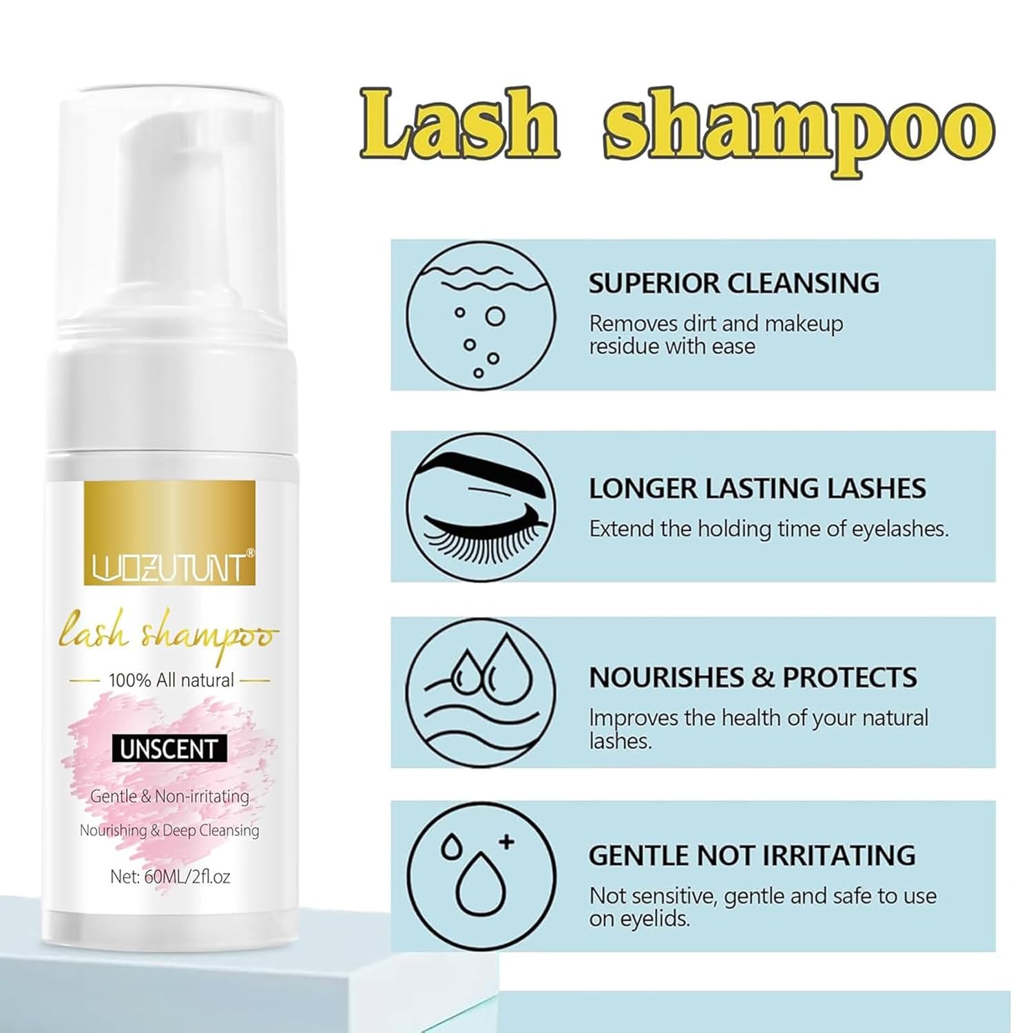 Eyelash Extension Shampoo Clea - Eyelash Extension Aftercare reseña y precio