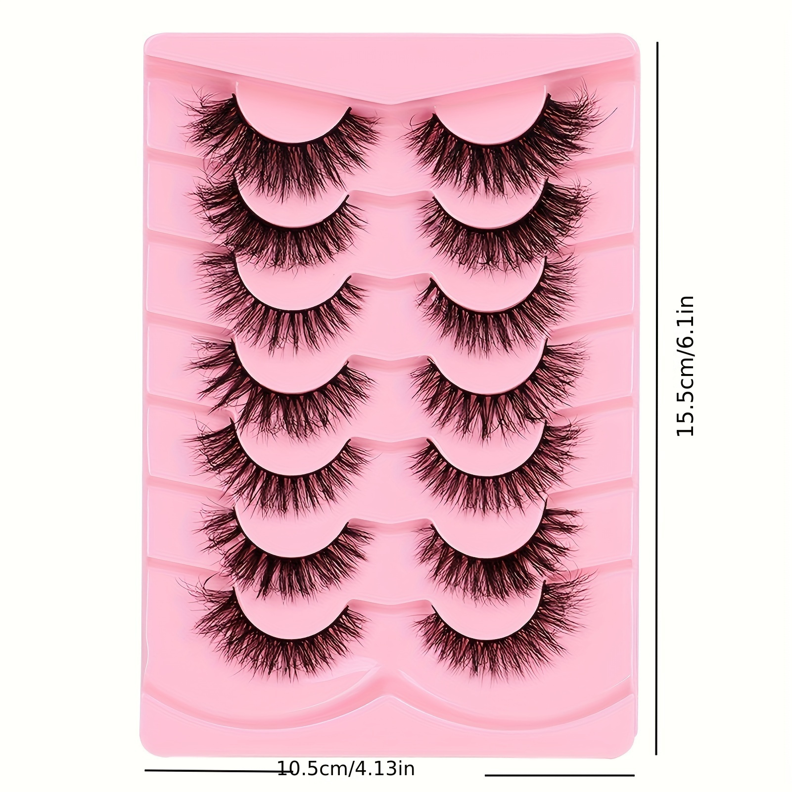 Mink Lashes Natural Look False - Eyelash Extension Cat Eye Wispy reseña y precio