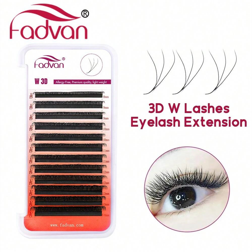 FADVAN 3D W Lashes Extension 0 - Eyelash Extension Human Hair reseña y precio