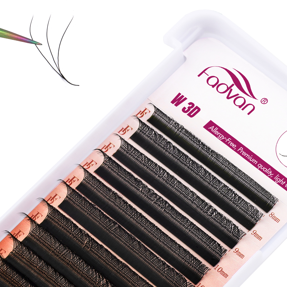 FADVAN 3D W Lashes Extension 0 - Eyelash Extension Human Hair reseña y precio