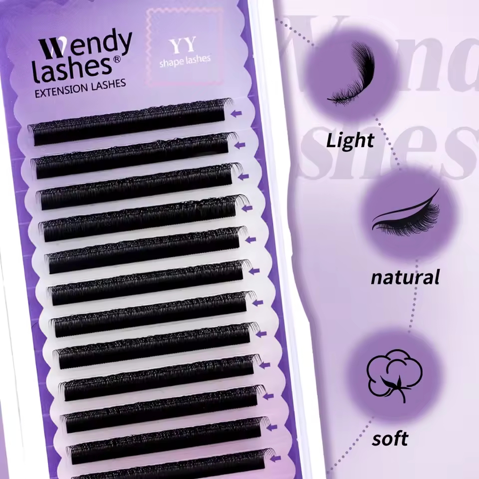 WENDY 2D YY Shape C/D Curl Eya - Eyelash Extension Human Hair reseña y precio