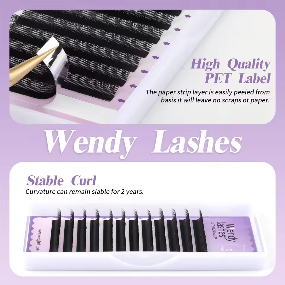 WENDY 2D YY Shape C/D Curl Eya - Eyelash Extension Human Hair reseña y precio