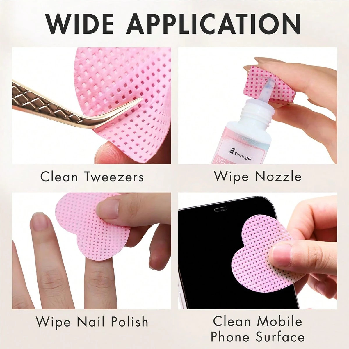 LINMANDA 200 Pieces of Lint-Fr - Eyelash Extension With Glue reseña y precio